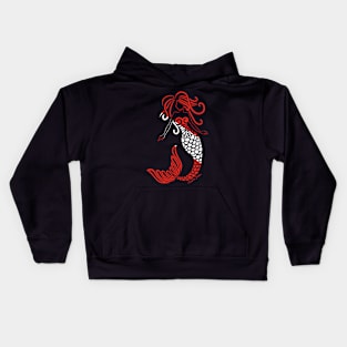 Tribal Scuba Flag Mermaid Kids Hoodie